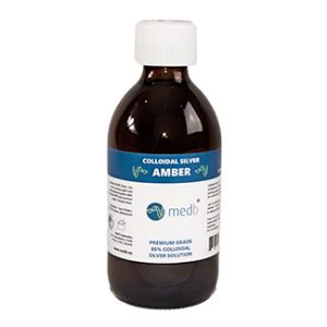 Bottle of MedB Colloidal Silver Solution